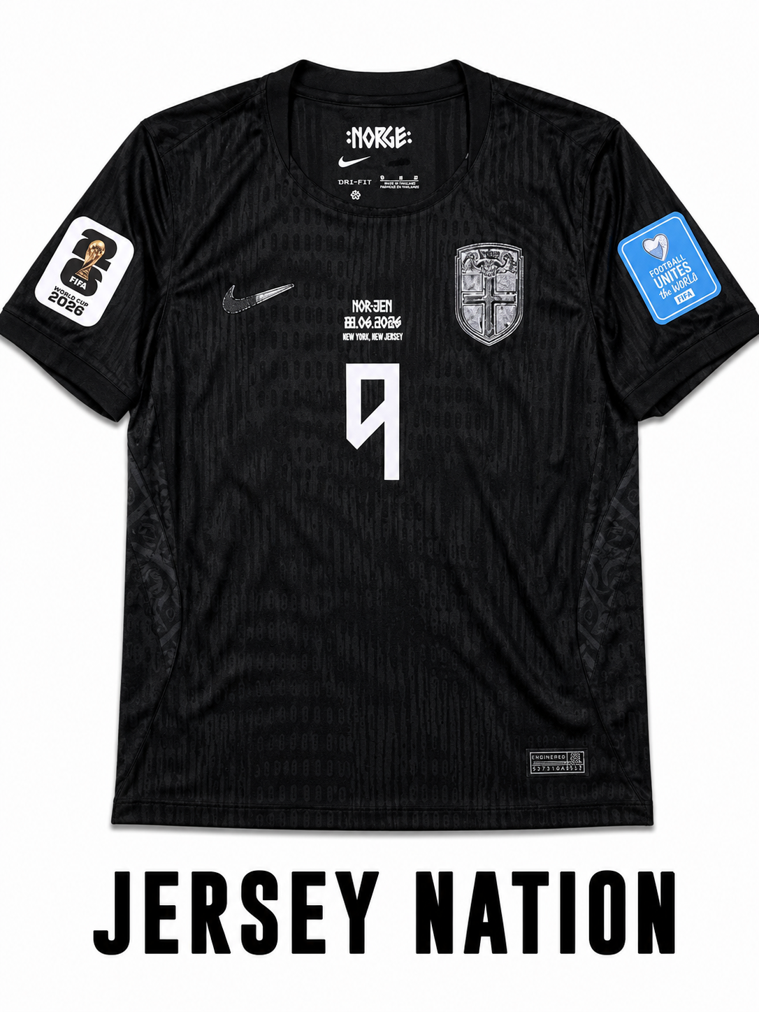 Noruega Visita Version Jugador Haaland, parches y match detail partido vs Senegal